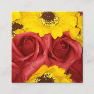 wedding  Enclosure Cards red roses sunflower photo