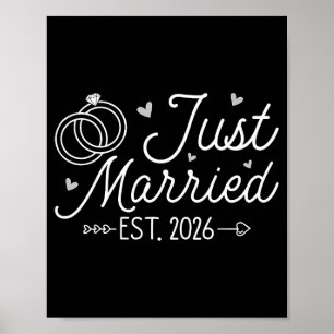 Wedding Engagement Bride Groom Just Married 2026 Poster