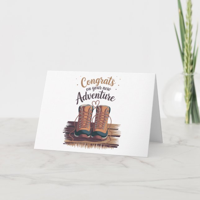 Wedding Engagement Congrats On Your New Adventure  Invitation (Front)