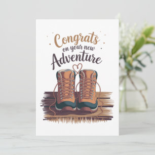Wedding Engagement Congrats On Your New Adventure Invitation