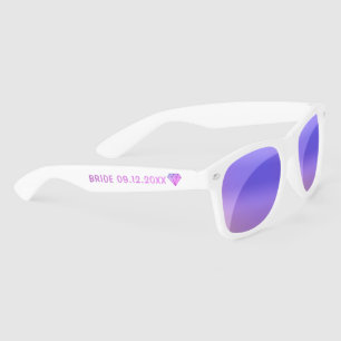 Wedding Engagement Diamond Chic Personalised Name Sunglasses