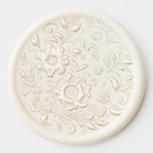 Wedding Engagement Flower Frenzy Wax Seal Stickers