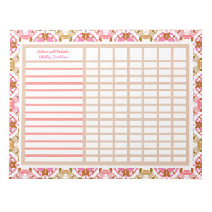 Wedding Engagement Organiser Tracker Planner Notes