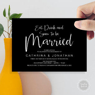 Wedding Engagement Party, Handwriting Script Invitation