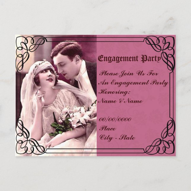 wedding,engagement party invitation (Front)