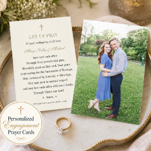 WEDDING ENGAGEMENT PRAYER CARD