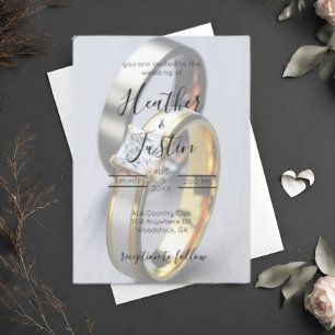 Wedding Engagement Rings  Invitation