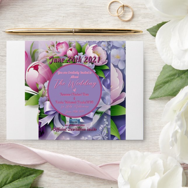 Wedding Env. 3a Violet(Horizon C)RFPMDesigns©️2024 Envelope (Wedding)