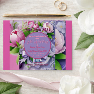 Wedding Env. 4c Violet(Horizon D)RFPMDesigns©️2024 Envelope