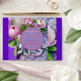 Wedding Env. 4d Violet(Horizon D)RFPMDesigns©️2024 Envelope