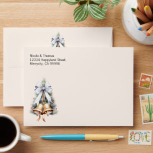 Wedding Envelope, Christmas Wedding Envelope