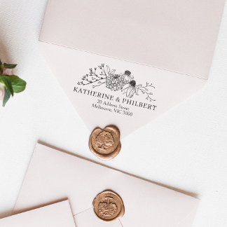 Wedding Envelope return address stamp