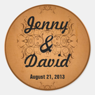 Wedding Envelope Seal (Vintage Copper)