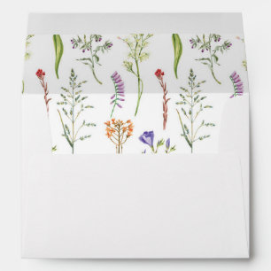 Wedding Envelope Wildflowers Floral Ditsy
