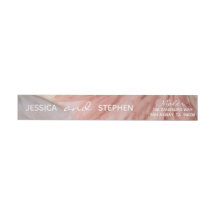 Wedding Envelope WrapAround Label Pinks Lavenders