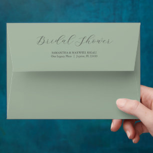 Wedding Envelopes Elegant Sage Green