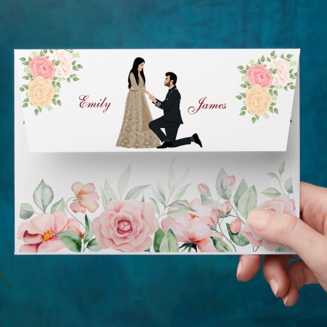 Wedding Envelopes | Personalised Invitation (Hand)