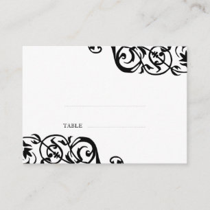 Wedding escort seating card custom print elegant