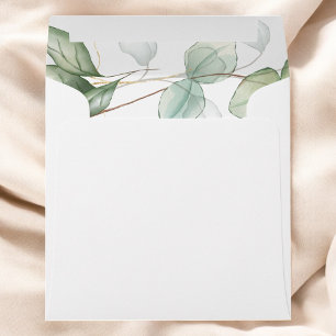 Wedding Eucalyptus Greenery Succulent Envelope