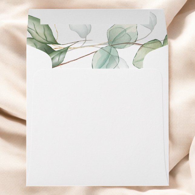 Wedding Eucalyptus Greenery Succulent Envelope (Creator Uploaded)