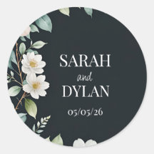 WEDDING EUCALYPTUS WREATH FAVOR Sticker