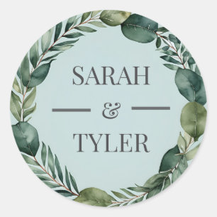 WEDDING EUCALYPTUS WREATH Sticker