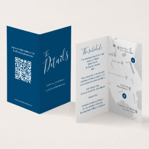 Wedding event guest details schedule map QR code
