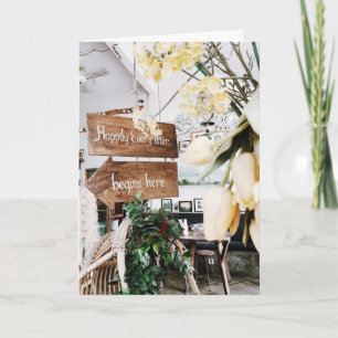 Wedding "Ever After" Folded Greeting Card