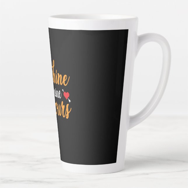 Wedding Ever Thine Ever Mine Ever Ours Latte Mug (Right)