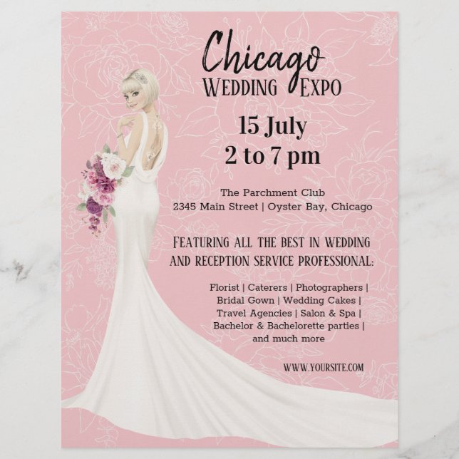 Wedding Expo choose background colour Flyer (Front)