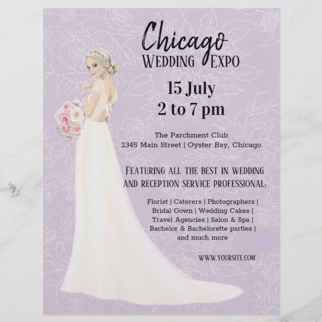 Wedding Expo choose background colour Flyer (Front)