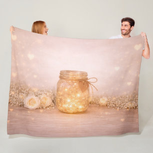 Wedding Fairy Lights Cosy Throw Blanket