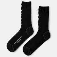 Wedding Father of the Bride Black Socks