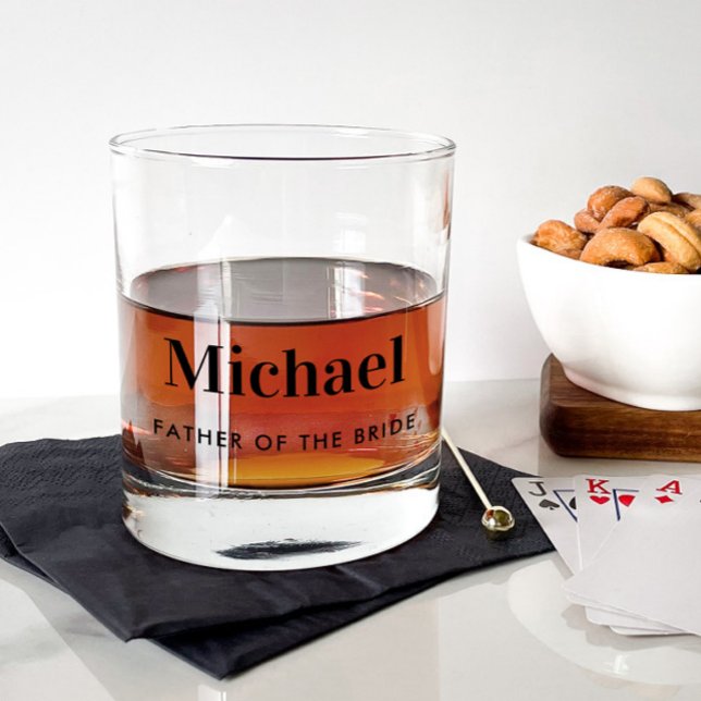 Wedding Father Of The Bride Gift Whiskey Glass (Creator Uploaded)