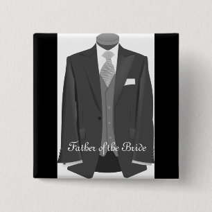 Wedding Father of the Bride Pin Button Badge Gift