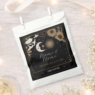 Wedding Favor Bags Tarot Cards Sun Moon