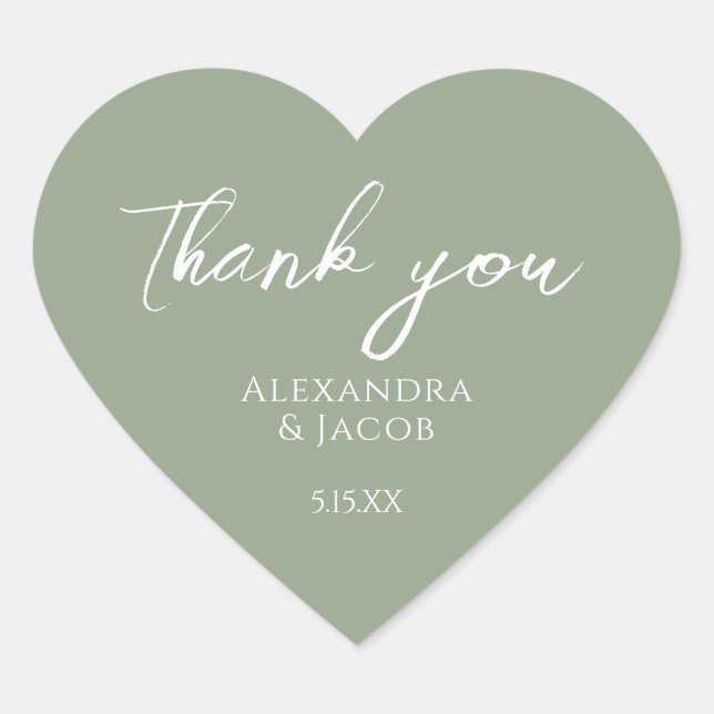 Wedding Favor Labels Elegant Typography (Front)