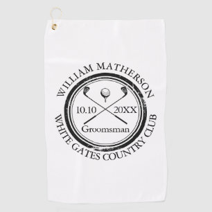 Wedding Favour Bachelor Party Golf Towel