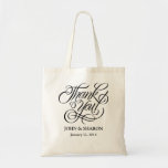 Wedding Favour Bag - Thank You<br><div class="desc">"Thank You" in elegant script,  the perfect souvenir or giveaways for your wedding entourage or wedding guests,  or any special occassion.</div>