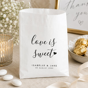 Wedding Favour Bags Love is Sweet Treat Candy Ba