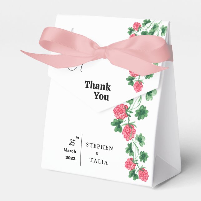 Wedding  favour box (Front Side)