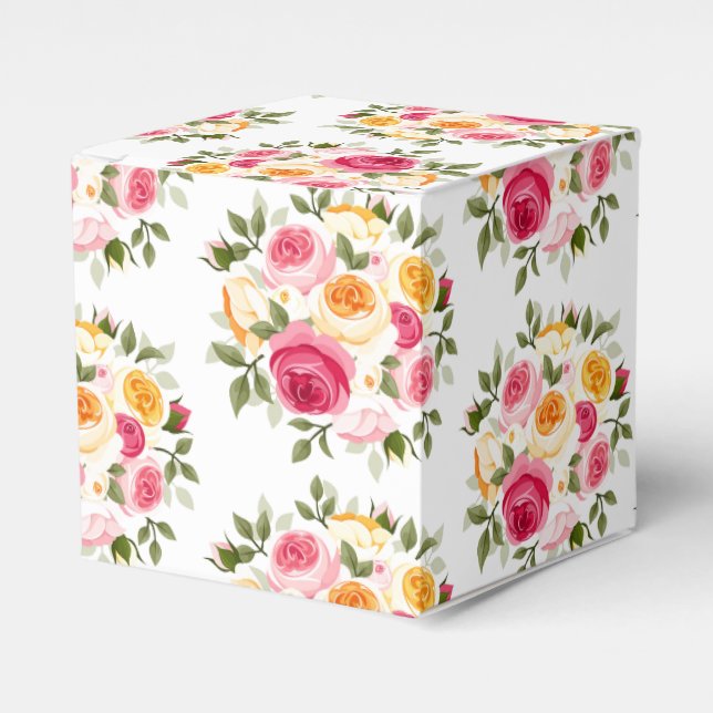 Wedding Favour Box-Flowers Favour Box (Front Side)