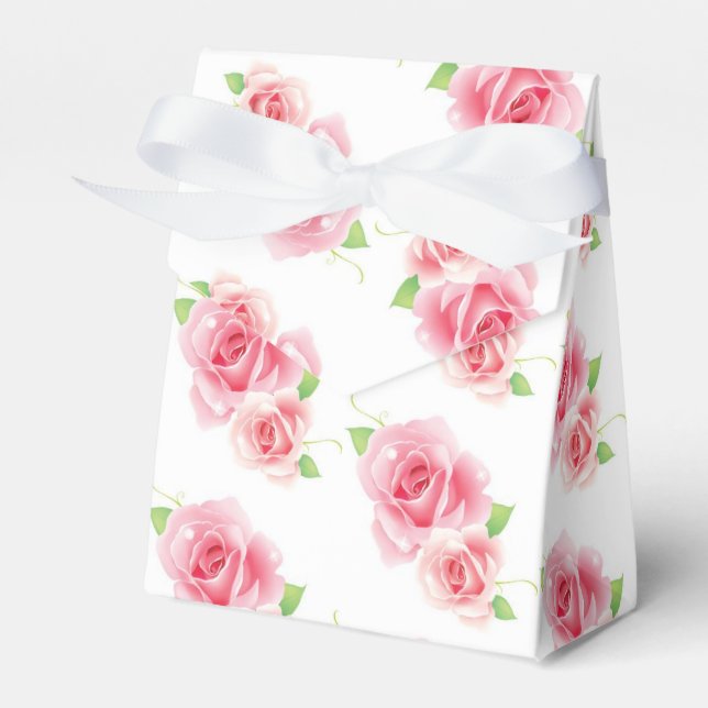 Wedding Favour Box-Flowers Favour Box (Front Side)