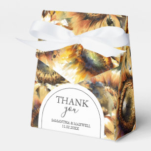 Wedding Favour Boxes Bold Sunflowers