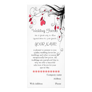 Wedding Favour Business Brochure Rack Cards