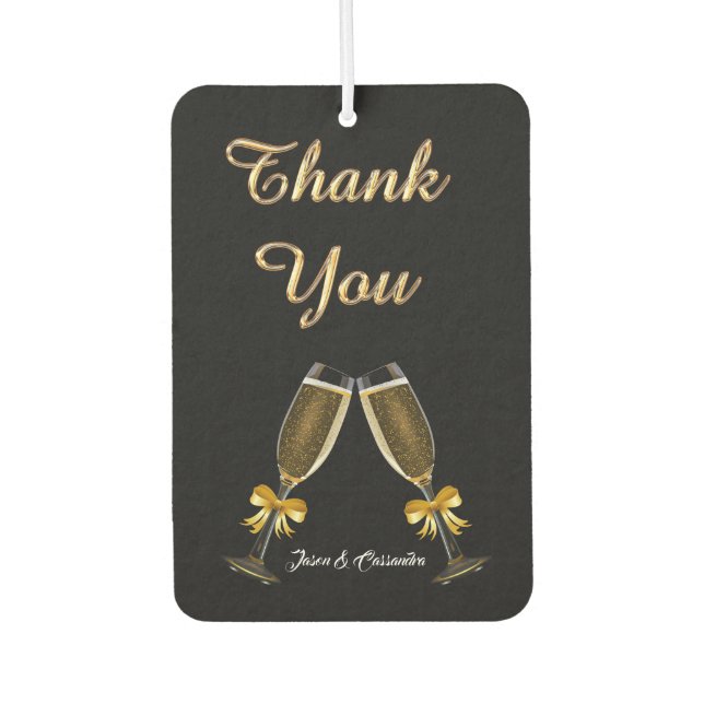 Wedding Favour Car Air Freshener (Front)