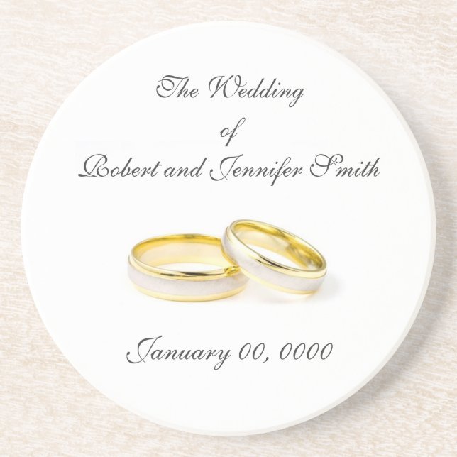 Wedding Favour Coaster (Front)