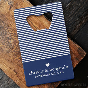 Wedding Favour Custom Bride Groom Date Stripe