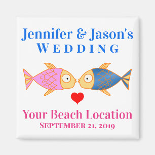 Wedding Favour Fish Beach Tropical Destination Magnet