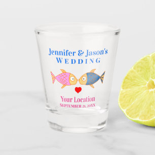Wedding Favour Fish Beach Tropical Destination Shot Glass